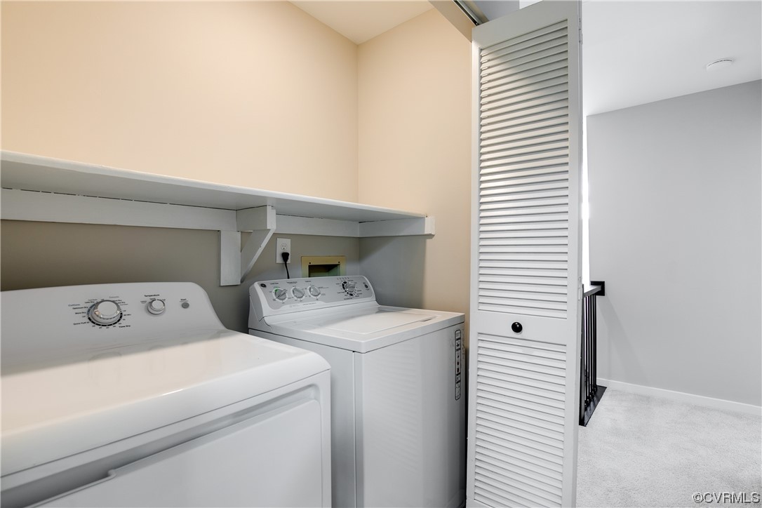2102 Waters Mill Pointe Richmond, VA 23235 - Photo 36 of 43 a utility room with dryer and washer
