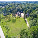 a view of a lake with a mountain