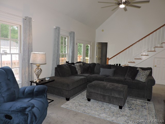 7439 Joseph Lewis Road Hayes, VA 23072 - Photo 12 of 38 FAMILY ROOM W/ DOORS TO REAR DECK