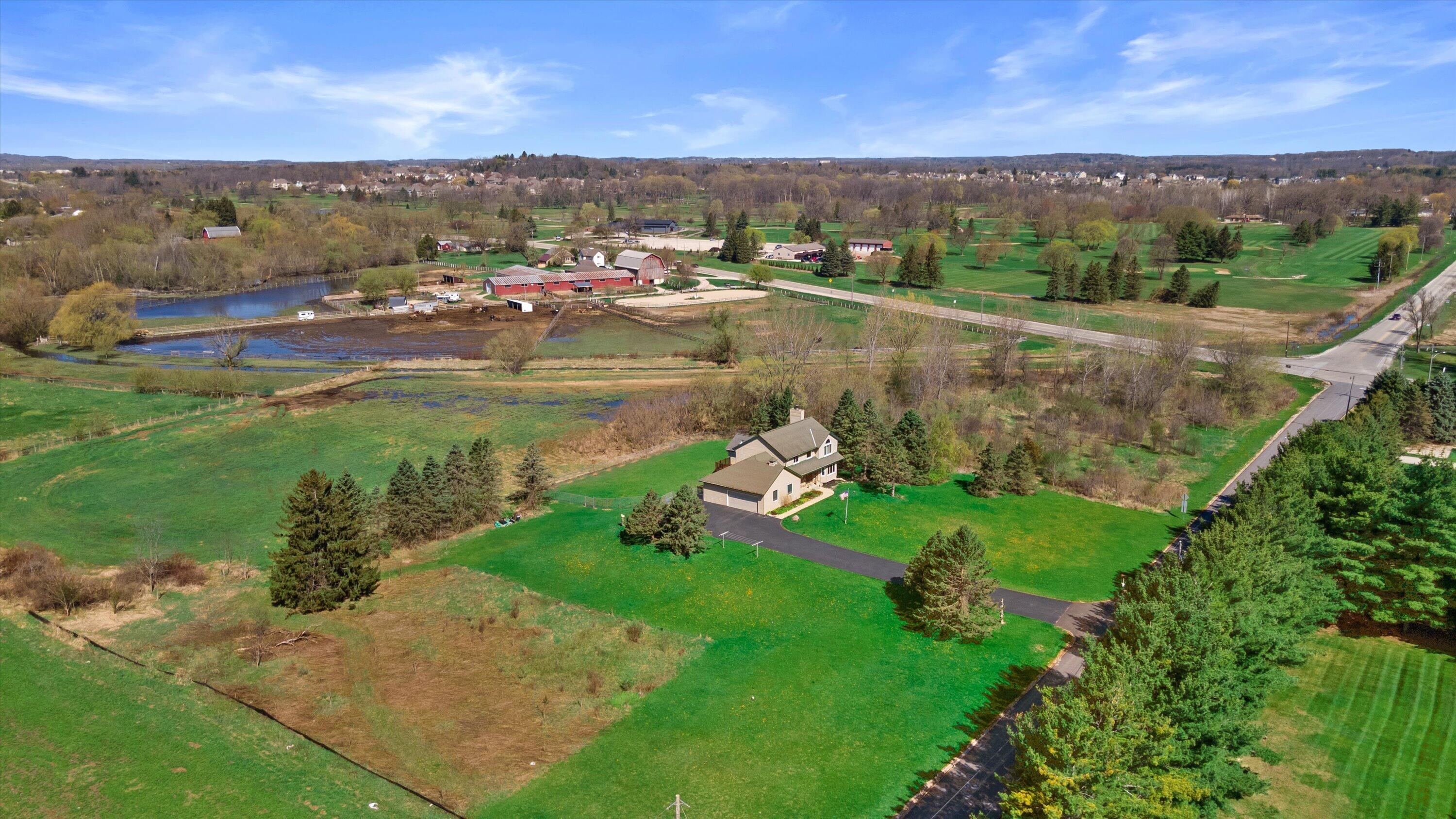 W204N4833 North Lannon Road Menomonee Falls, WI 53051 - Photo 40 of 45 Aerial of Rural Setting
