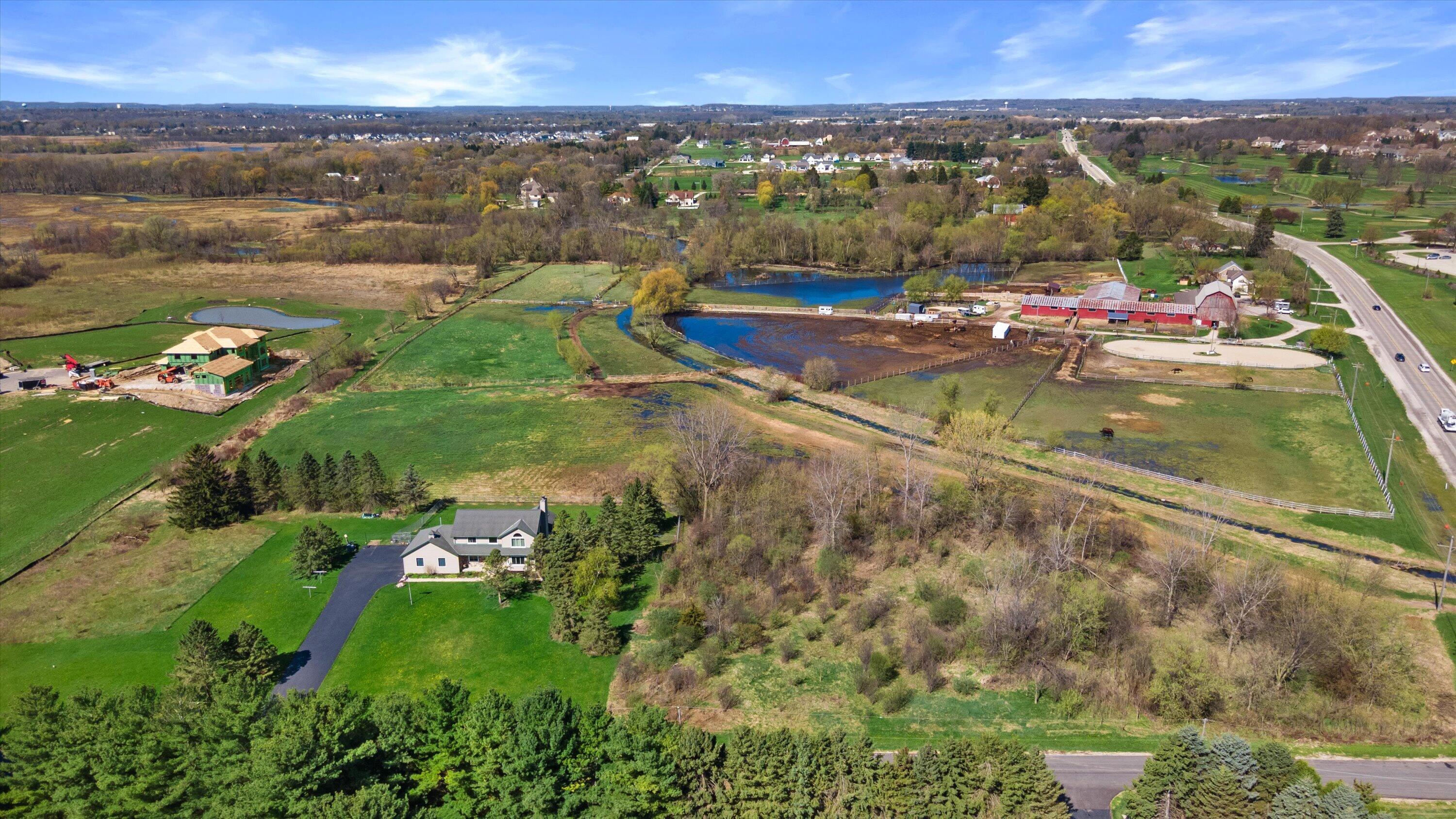 W204N4833 North Lannon Road Menomonee Falls, WI 53051 - Photo 41 of 45 Aerial of Rural Setting