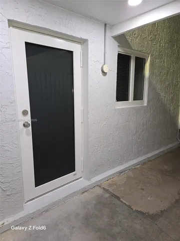 a view of front door