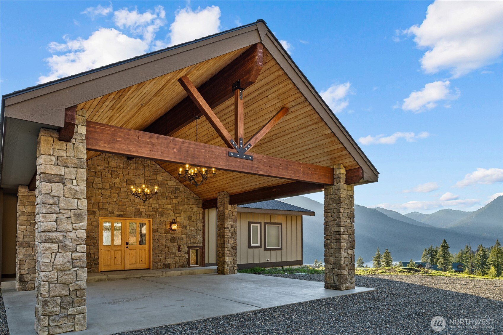 1481 Morgan Creek Road Ronald, WA 98940 - Photo 35 of 40 a view of a house with a porch