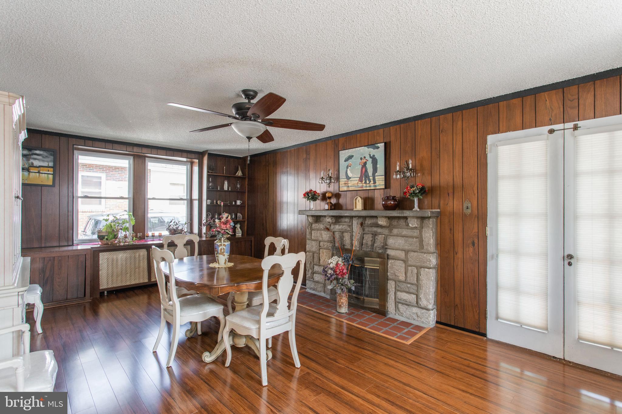 7212 Wayne Avenue Upper Darby, PA 19082 - Photo 7 of 20 Stone fireplace in living (or dining) room