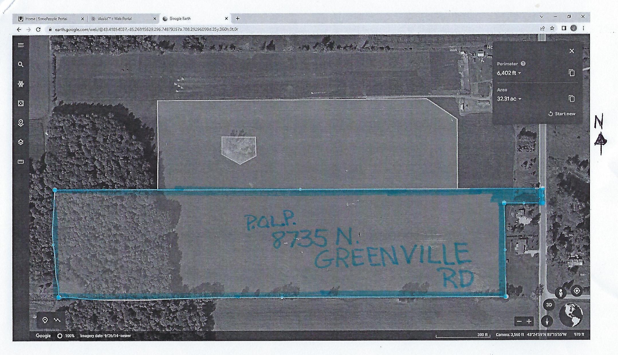 8735 North Greenville Road Lakeview, MI 48850 - Photo 2 of 2 Plot Map