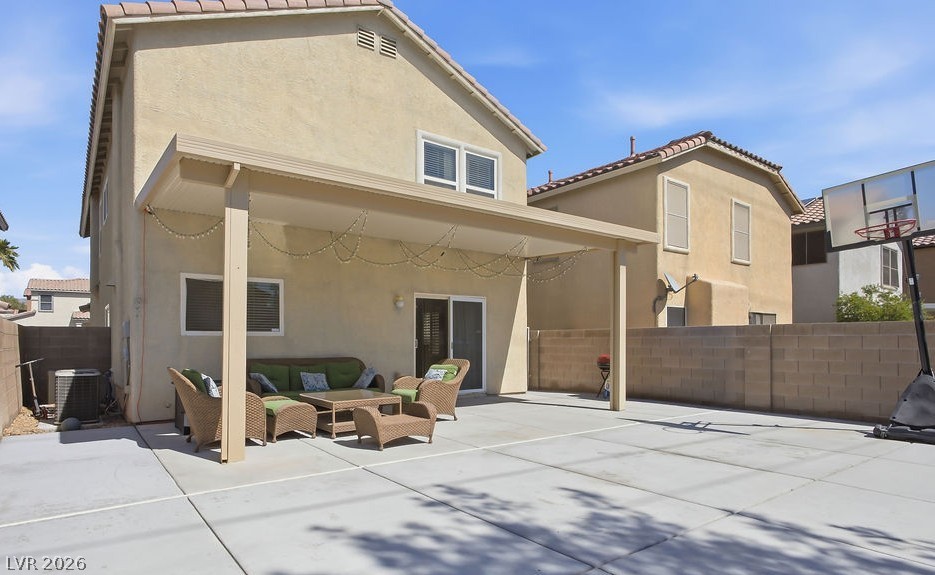 3409 Edinboro Ridge Avenue North Las Vegas, NV 89081 - Photo 38 of 51 Rear view of home w/ aluminum style covered patio