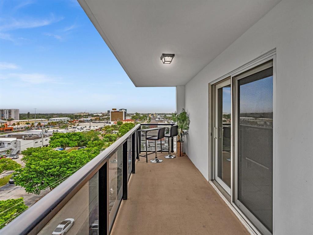 5100 Dupont Boulevard, Unit 8G Fort Lauderdale, FL 33308 - Photo 9 of 65 a view of a balcony with furniture