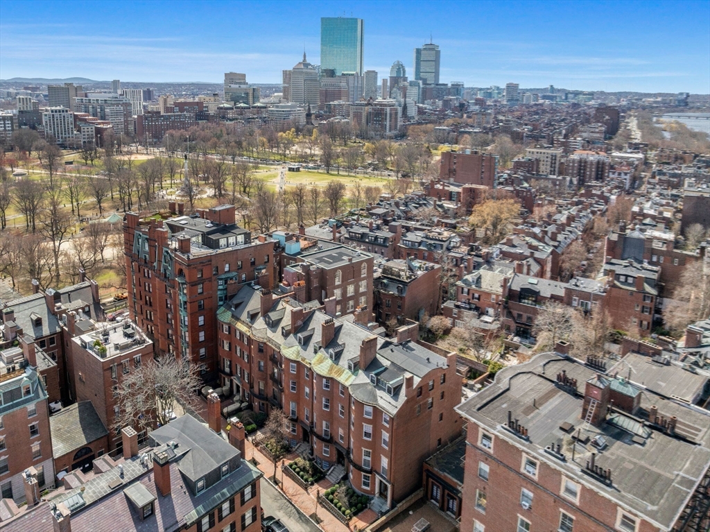 5 Joy Street, Unit 1 Boston, MA 02108 - Photo 32 of 32 an aerial view of a city with lots of residential buildings
