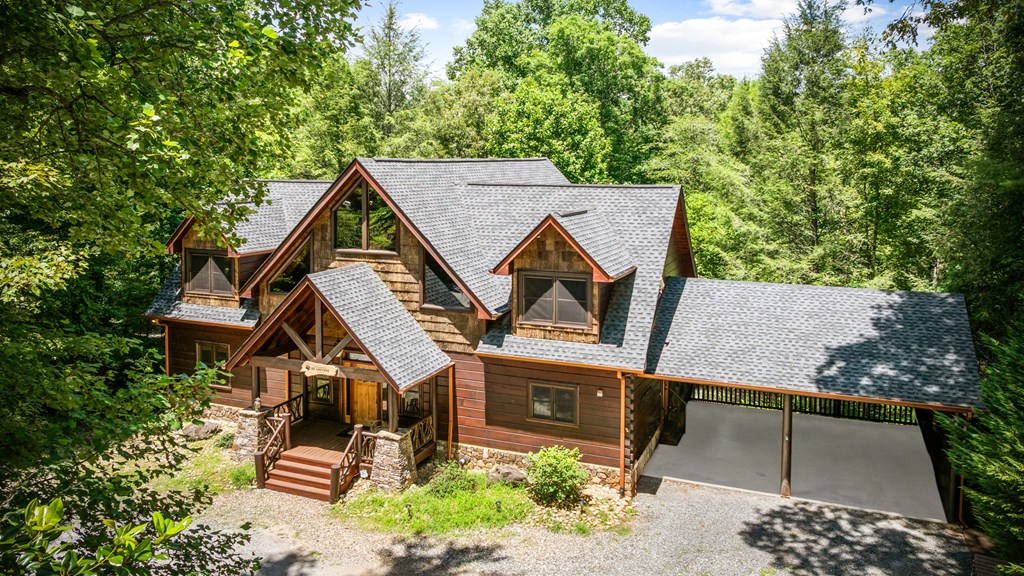 1082 Sunset Road Epworth, GA 30541 - Photo 3 of 98 an aerial view of a house with swimming pool and sitting area