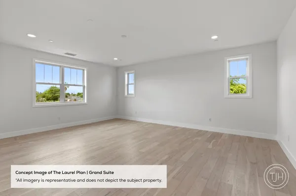 an empty room with window