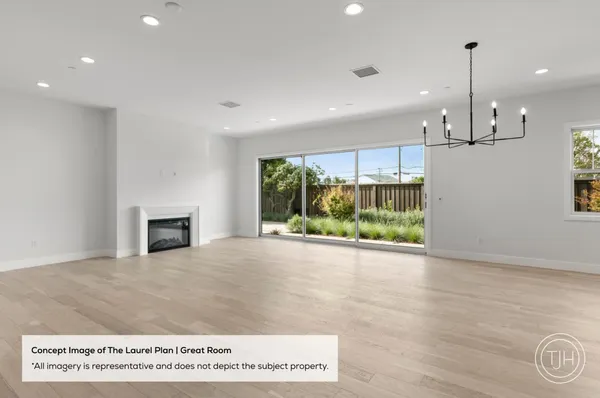 a view of a kitchen with furniture and a fireplace