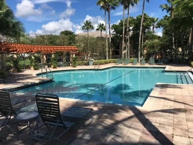 a view of a lake yard