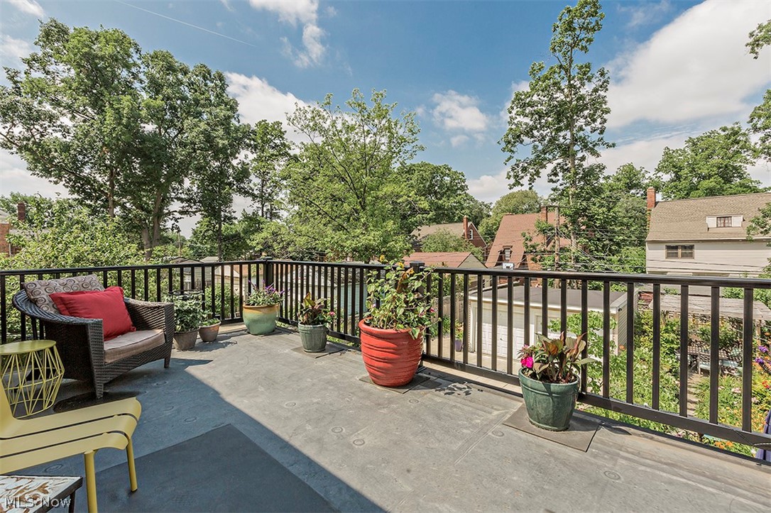 2460 Fenwick Road Cleveland, OH 44118 - Photo 21 of 35 Newly remodeled 2nd level porch - deserving of lots of relaxing moments with a book, work from home and/or refreshments of your choice!