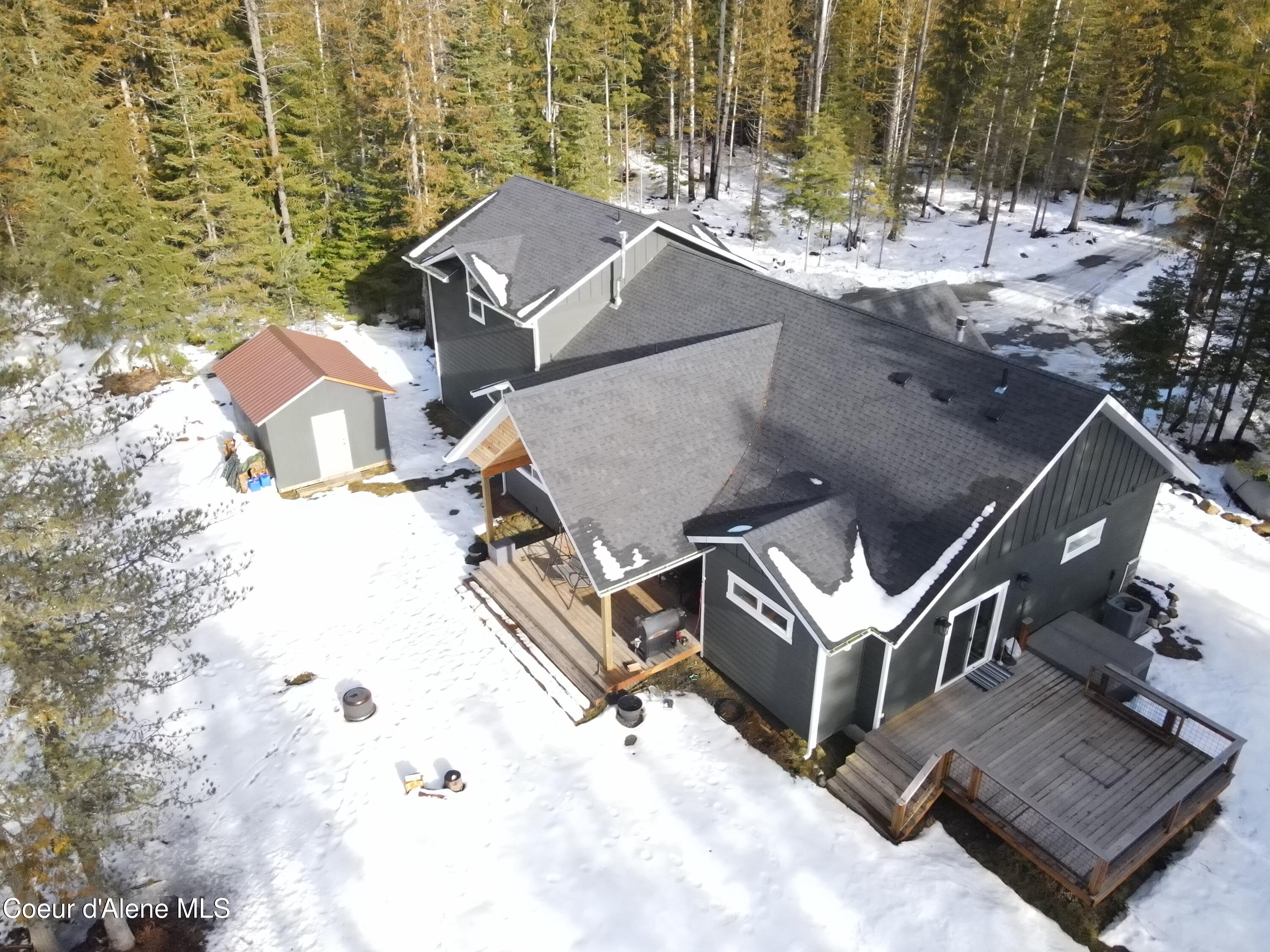 186 Coyote Trail Sandpoint, ID 83864 - Photo 26 of 27 Coyote Drone Rear Higher