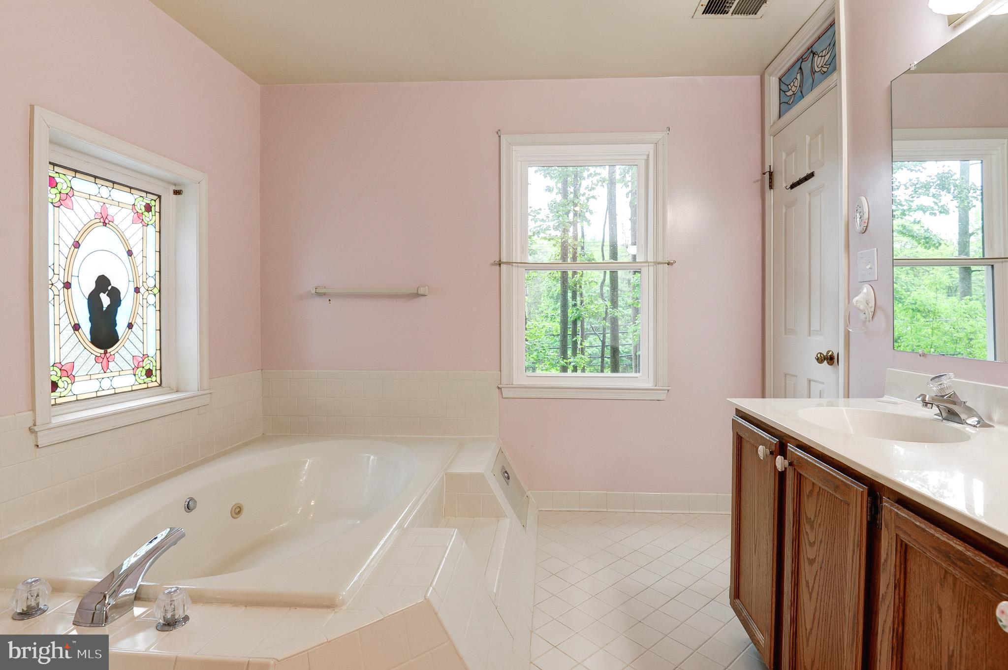 6814 Braddock Road Annandale, VA 22003 - Photo 30 of 68 a bathroom with a tub sink and window