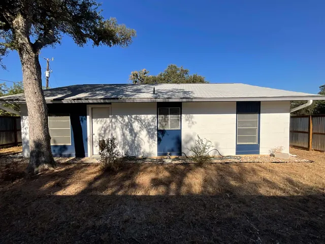 a view of a house with a patio