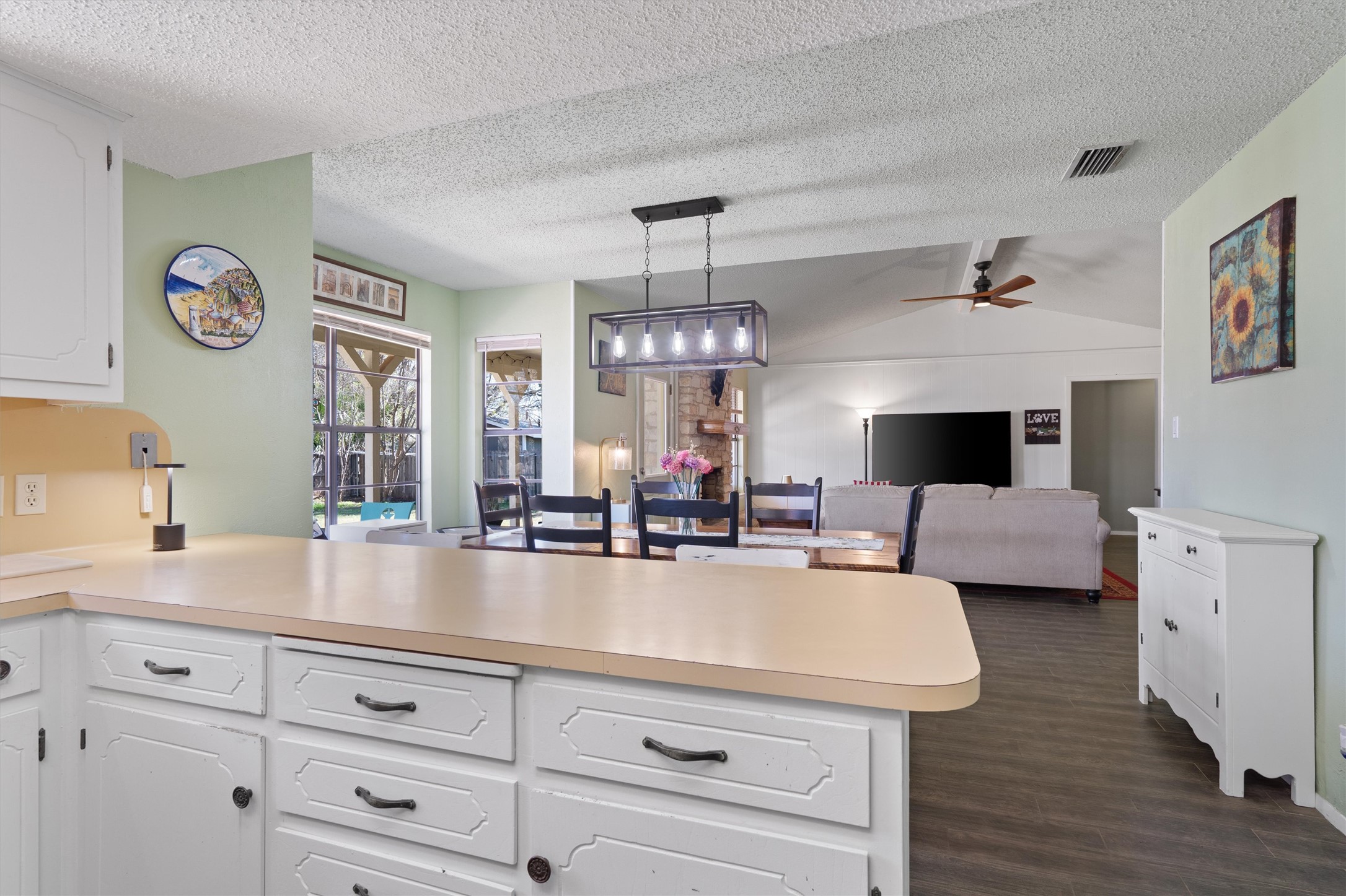 3309 Buffalo Springs Trail Georgetown, TX 78628 - Photo 36 of 36 a living room with furniture and a flat screen tv