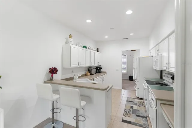 a living room filled with furniture and a potted plant