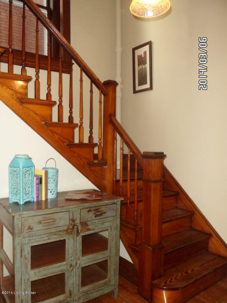 1238 Cherokee Road Louisville, KY 40204 - Photo 17 of 57 Refinished Rear Staircase is intact!