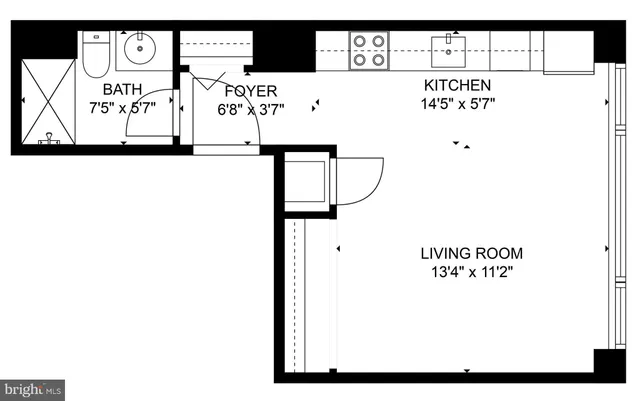 $1,295 | 1427 Walnut Street, Unit 3F, Philadelphia, PA 19102