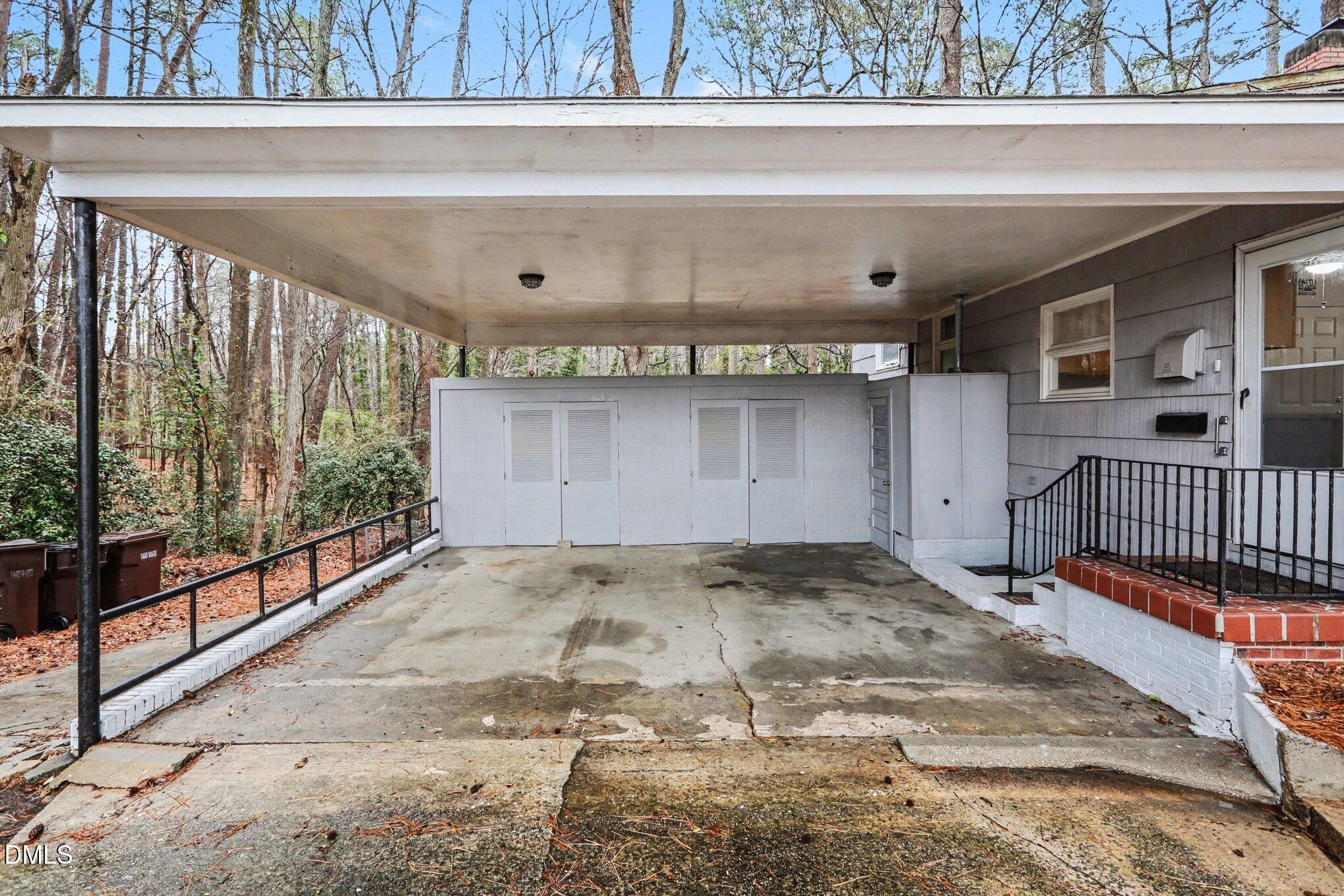 3719 Old Chapel Hill Road Durham, NC 27707 - Photo 3 of 33 a view of a garage