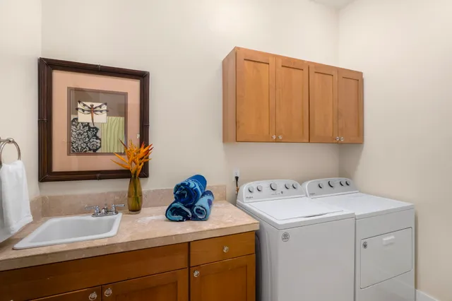 a view of nature from balcony with furniture