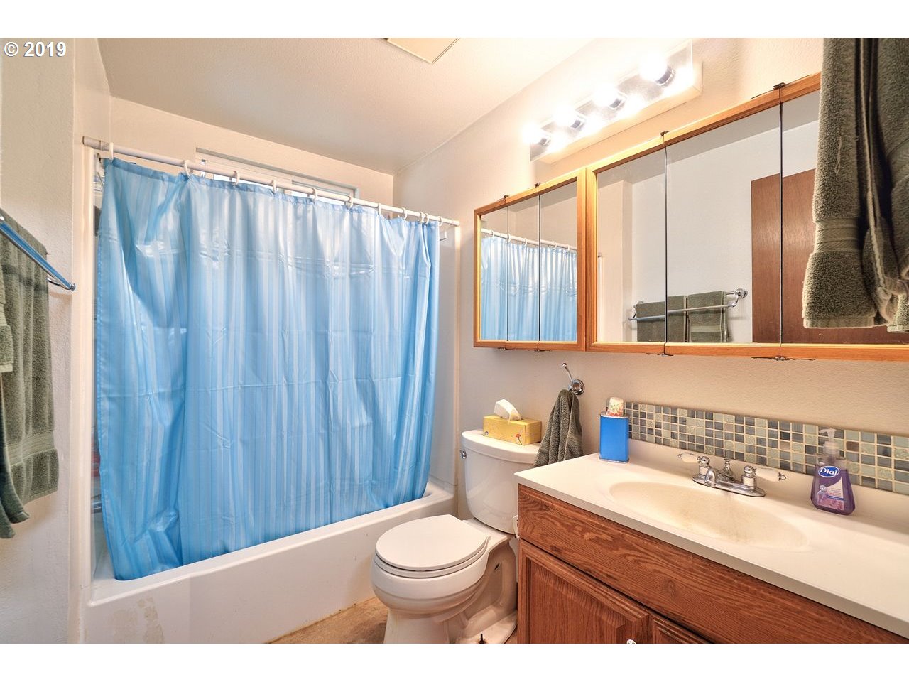 29081 Thistle Hill Road Rainier, OR 97048 - Photo 15 of 32 a bathroom with a sink a toilet and a mirror