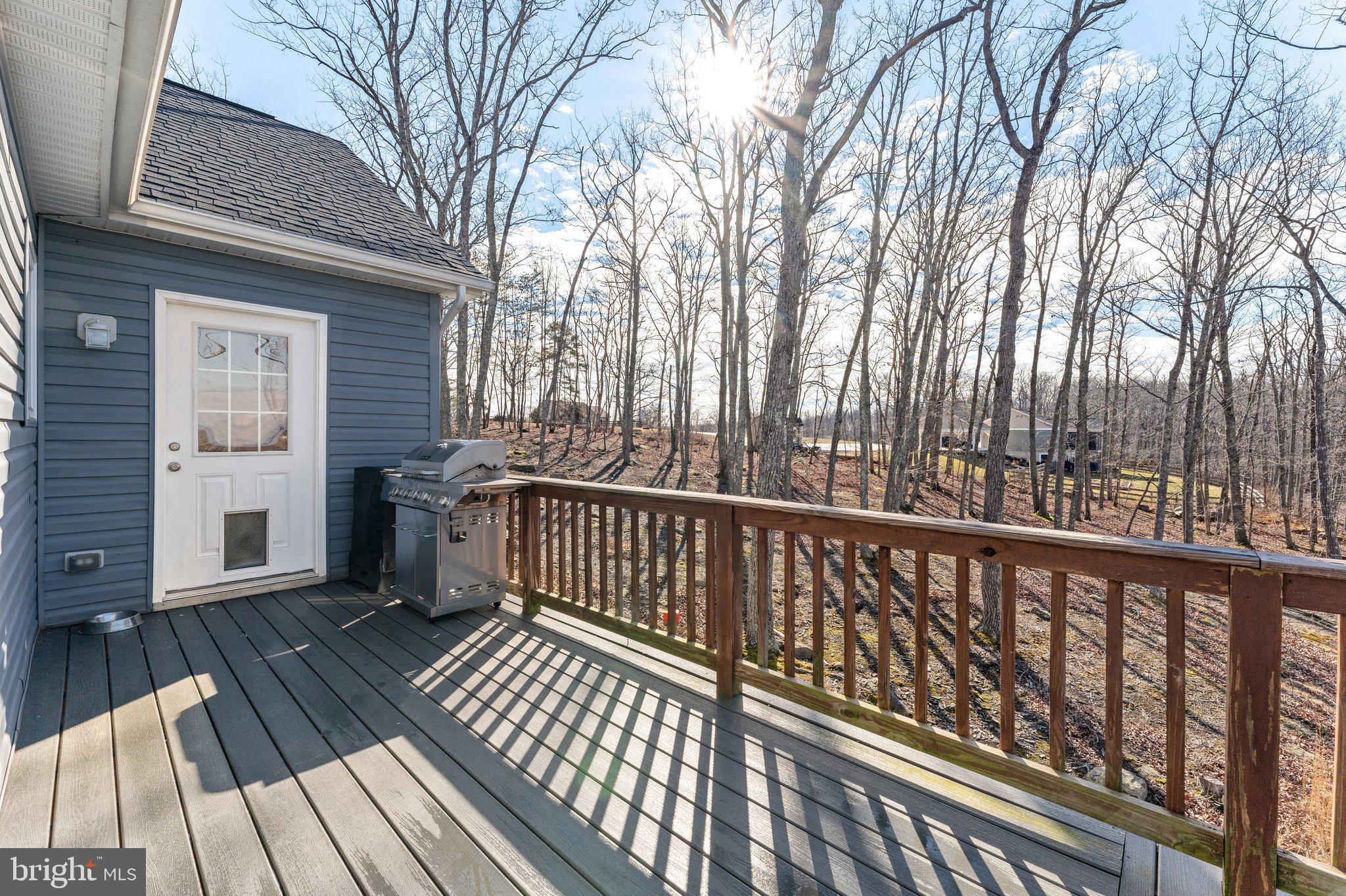 11652 Alum Springs Road Rixeyville, VA 22737 - Photo 55 of 64 a view of a wooden deck with large trees