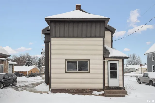 a front view of a house