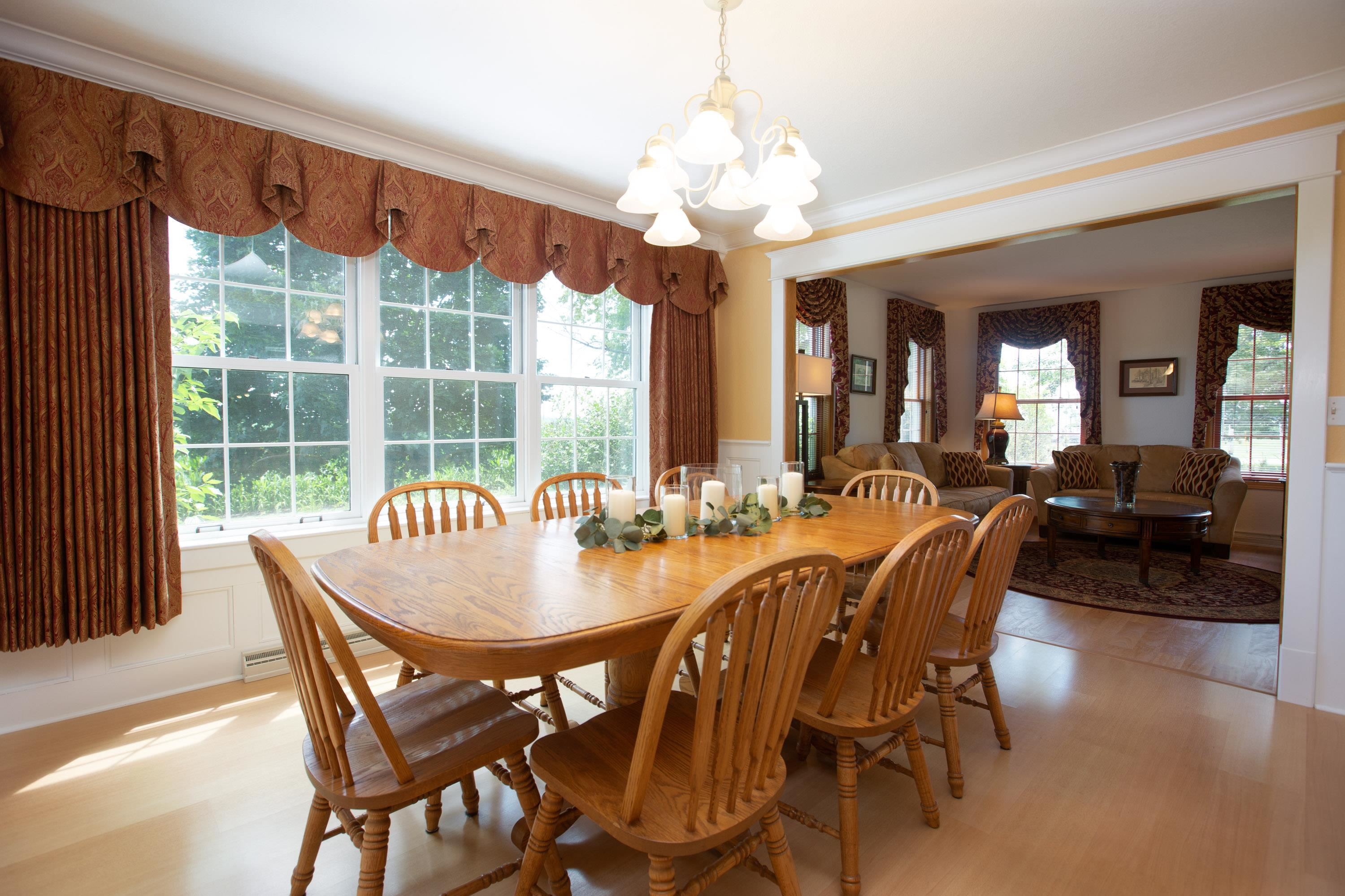 17092 Blackhawk Road Shullsburg, WI 53586 - Photo 13 of 50 a view of a dining room with furniture wooden floor and chandelier