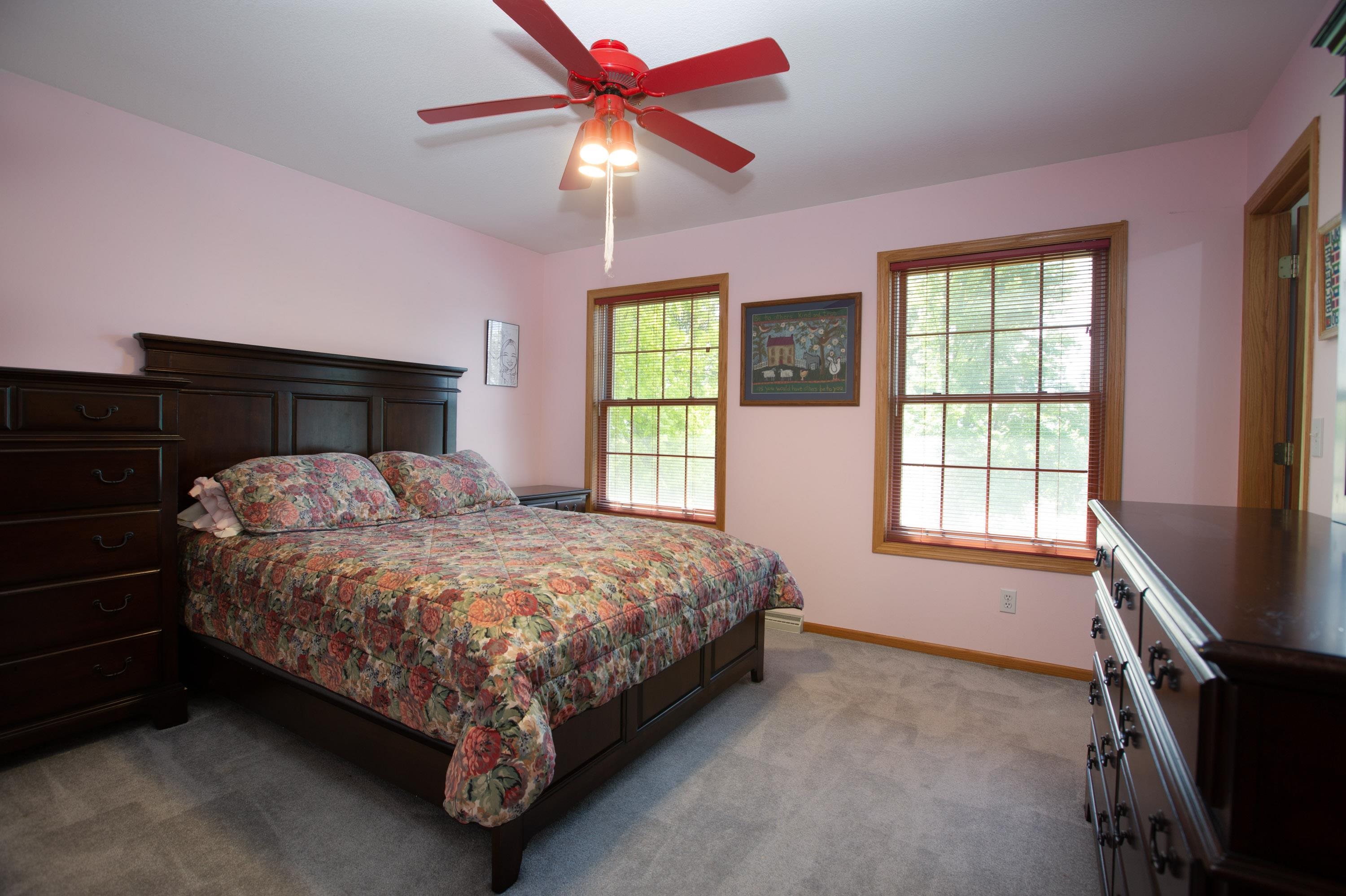 17092 Blackhawk Road Shullsburg, WI 53586 - Photo 25 of 50 a bed sitting in a room next to a window