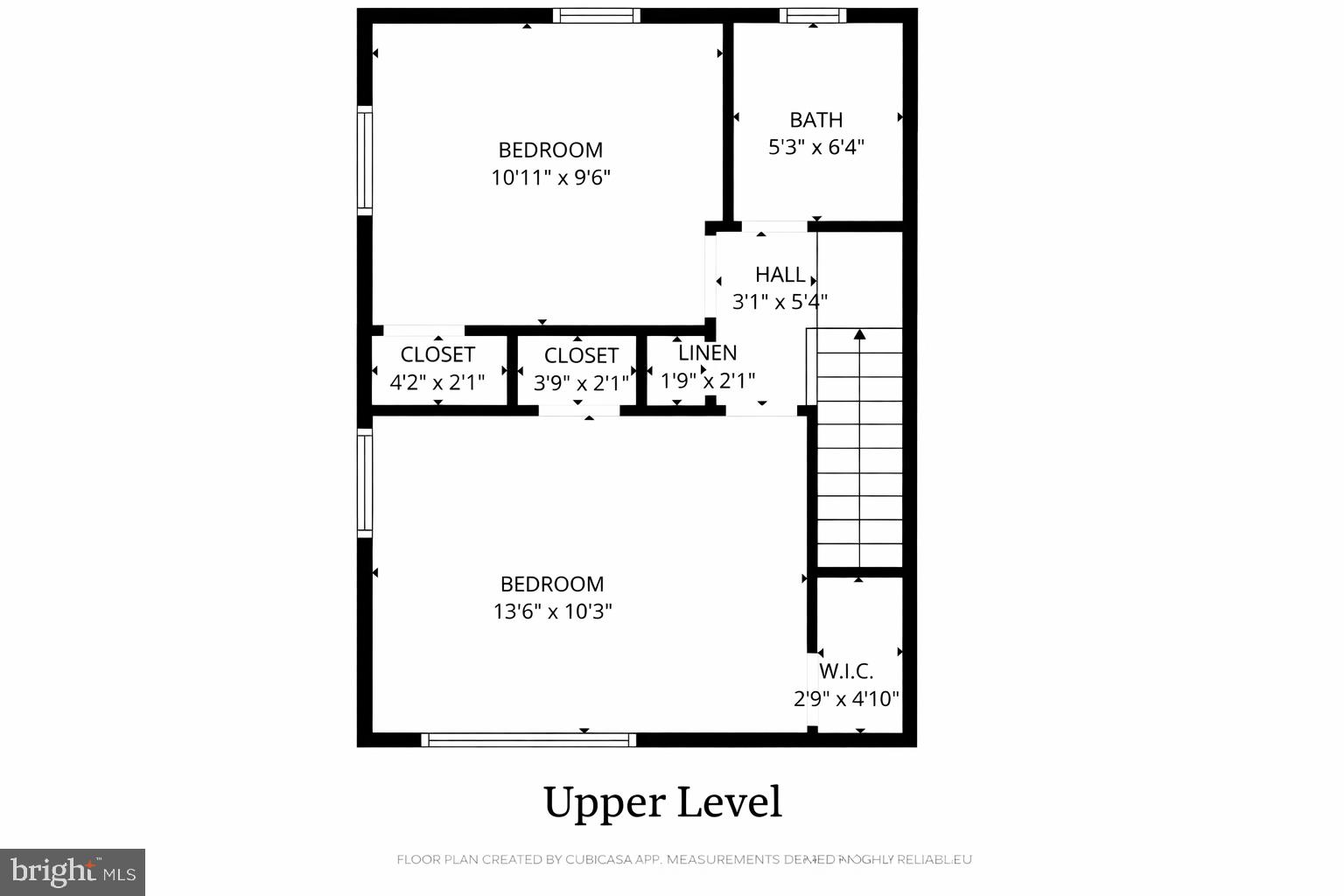 334 Nicholson Street Northeast Washington, DC 20011 - Photo 26 of 28 Upper Level Layout