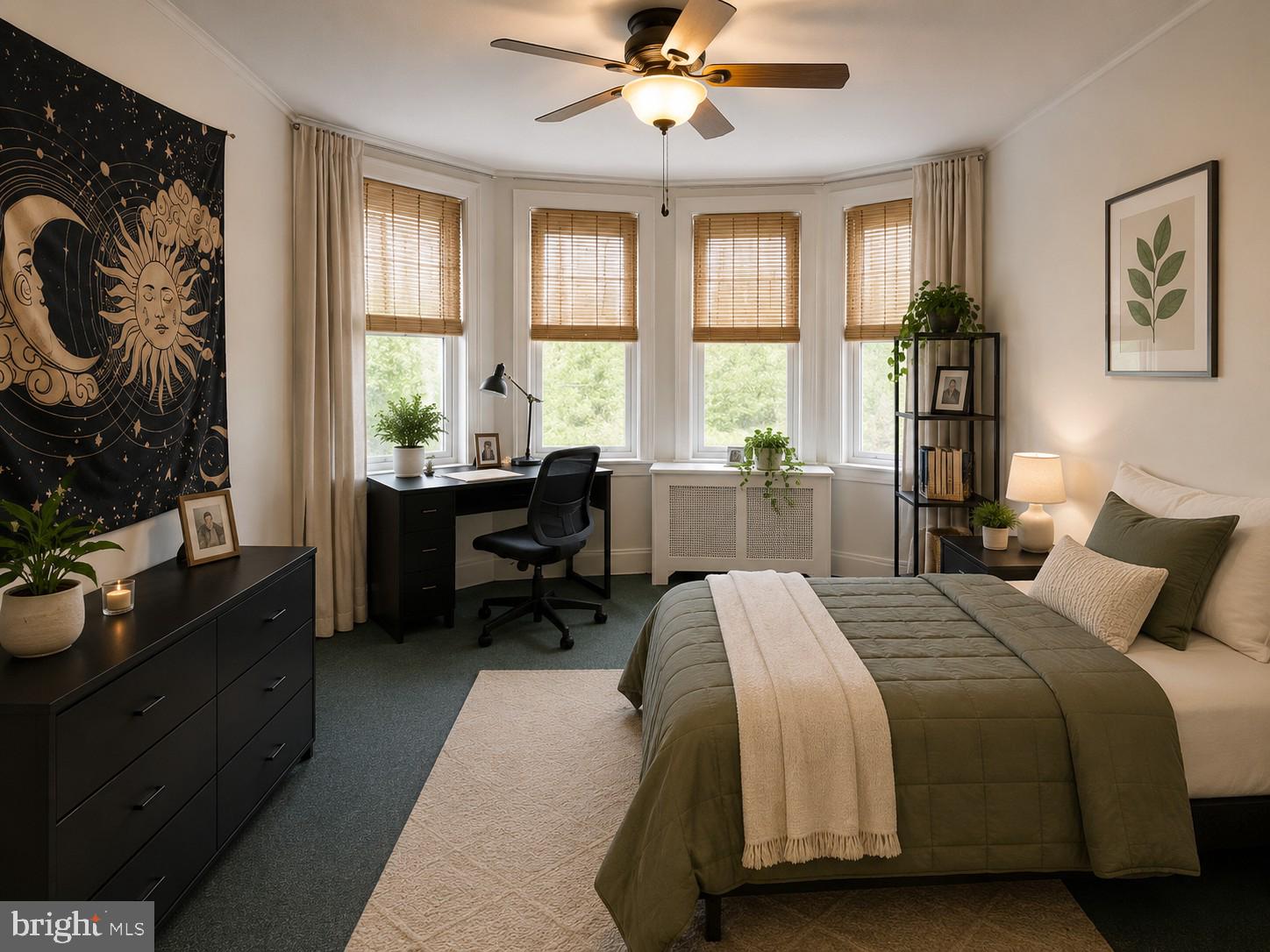 904-906 Main Avenue Croydon, PA 19021 - Photo 36 of 51 a bedroom with a bed and a chandelier