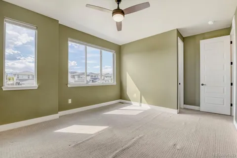 a bathroom with 2 sink and a mirror