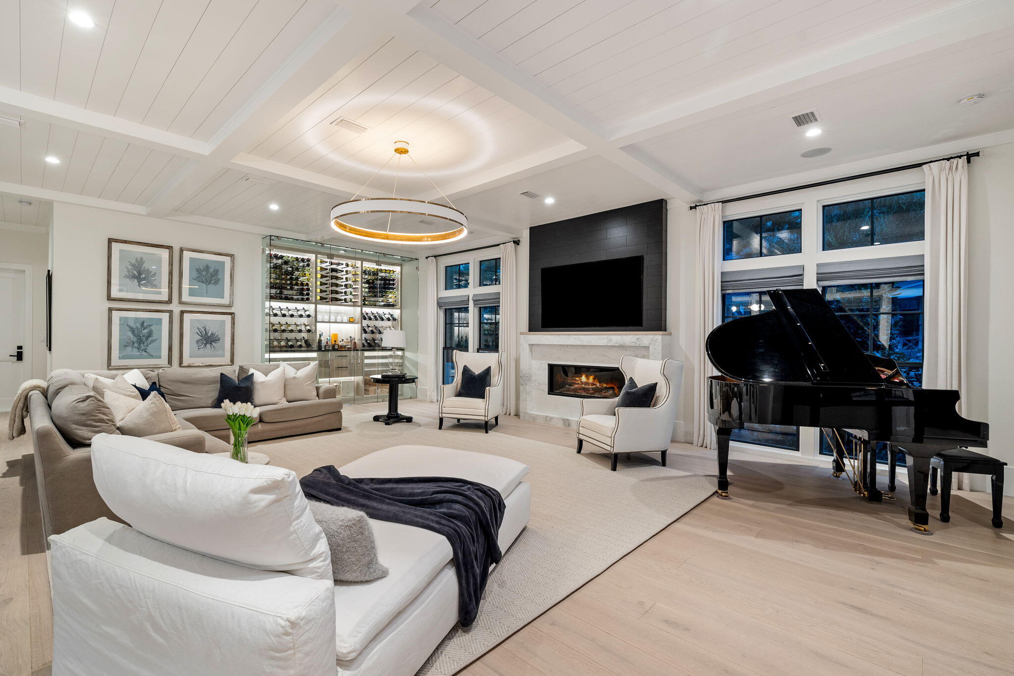 17 North Watch Tower Lane Watersound, FL 32461 - Photo 14 of 195 a living room with furniture and a flat screen tv