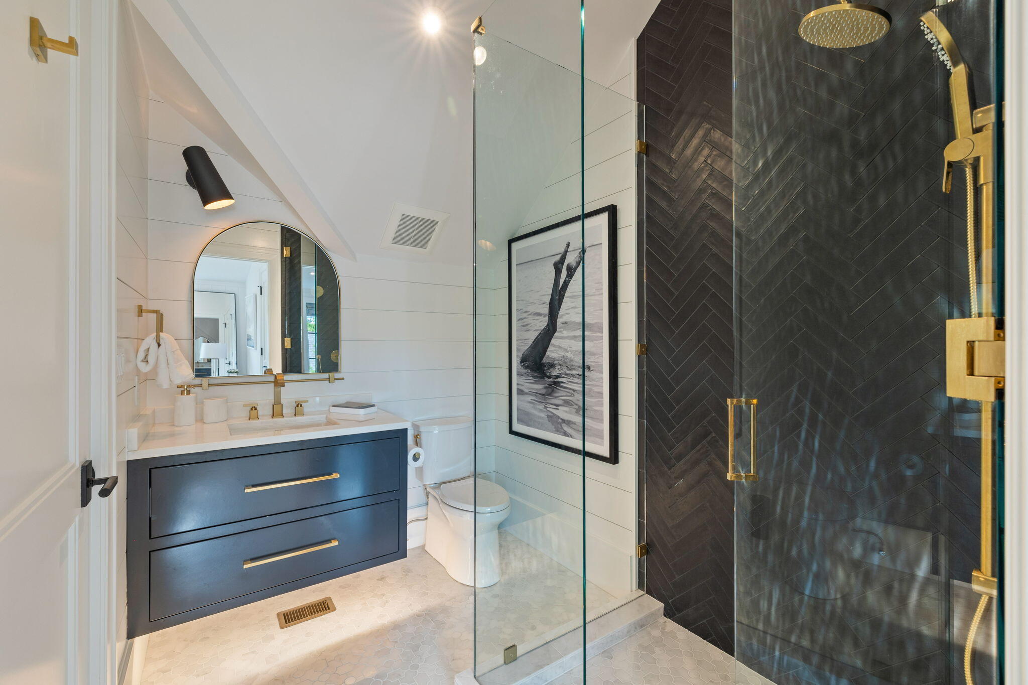 17 North Watch Tower Lane Watersound, FL 32461 - Photo 177 of 195 a bathroom with a sink and a mirror