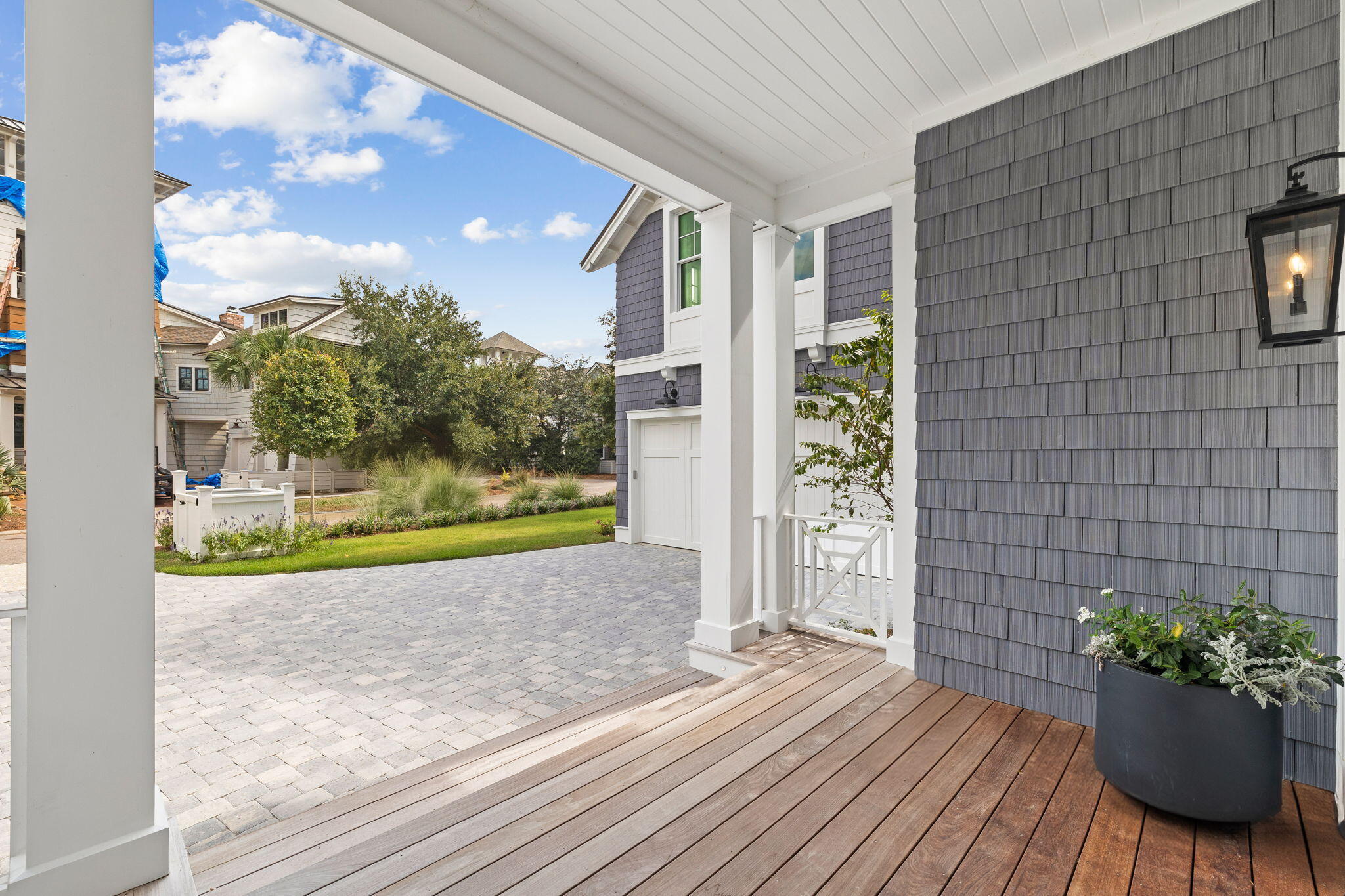 17 North Watch Tower Lane Watersound, FL 32461 - Photo 41 of 195 a view of a porch with a potted plant