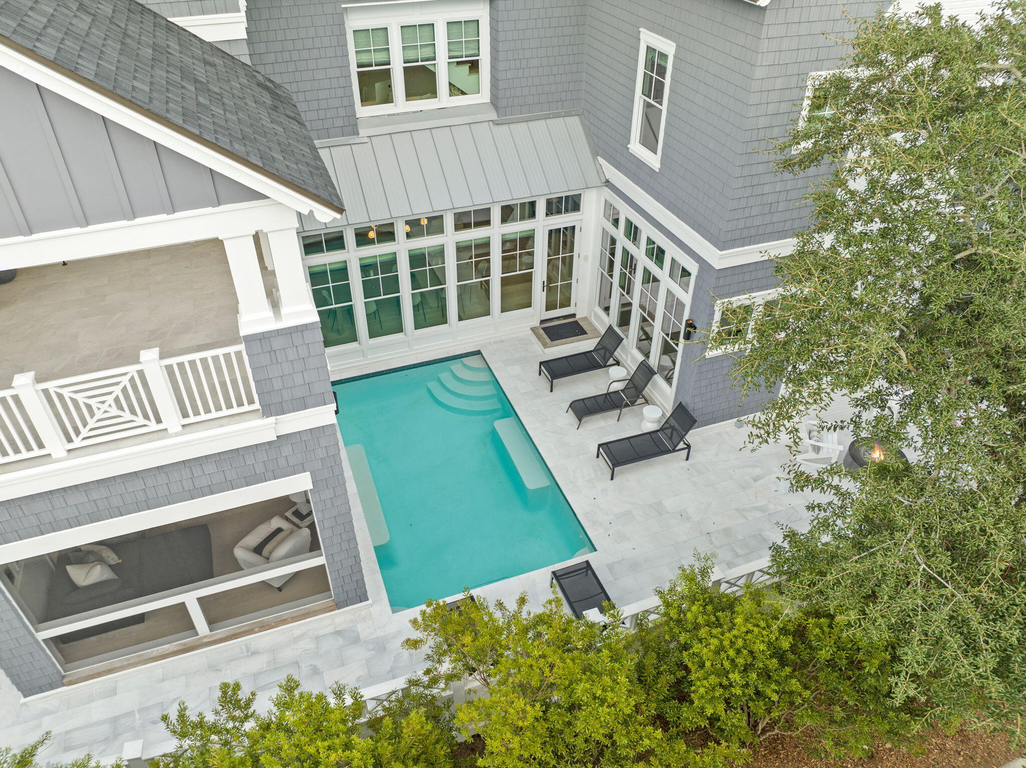 17 North Watch Tower Lane Watersound, FL 32461 - Photo 50 of 195 Pool and courtyard