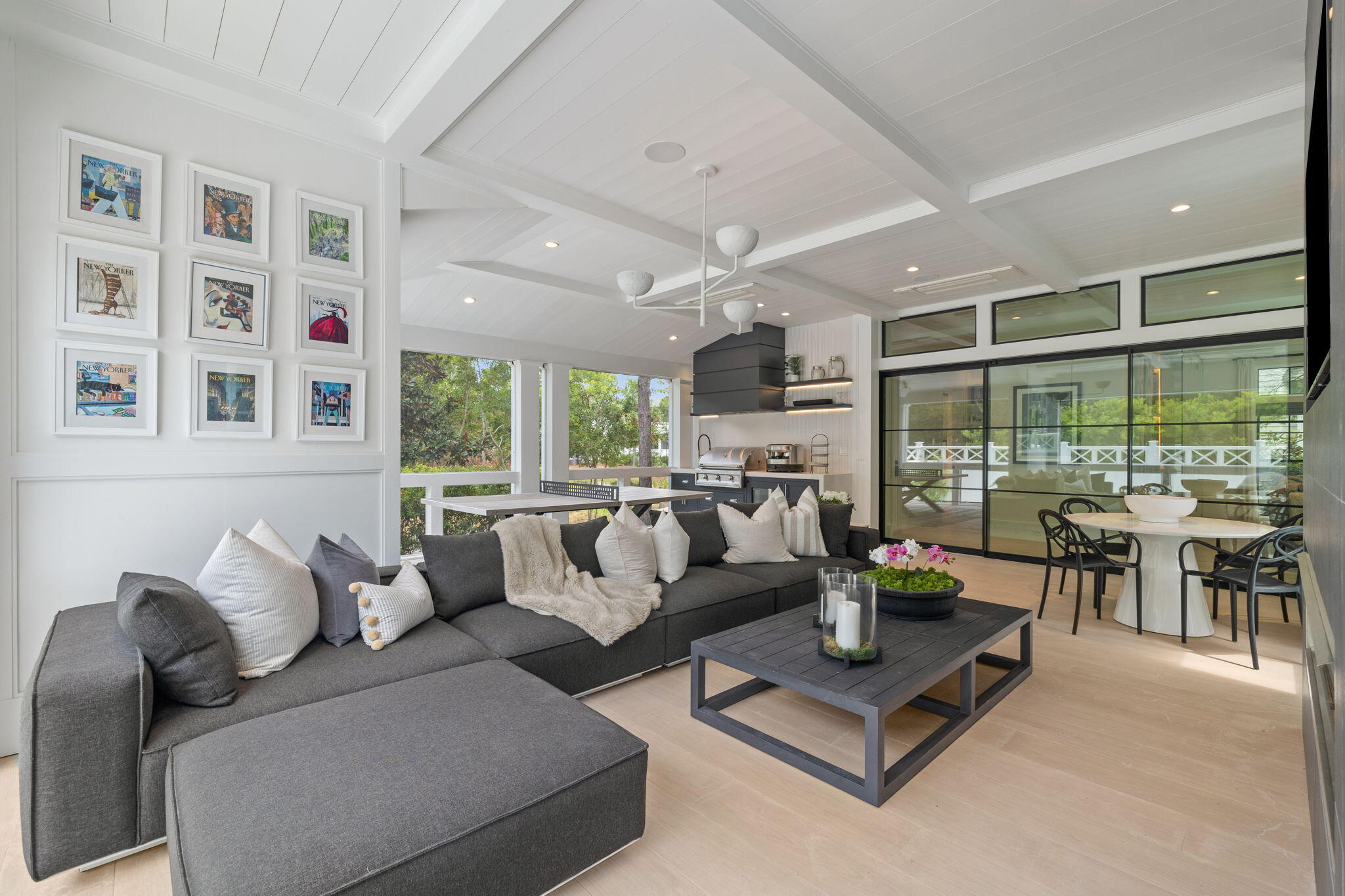 17 North Watch Tower Lane Watersound, FL 32461 - Photo 92 of 195 a living room with furniture and a large window