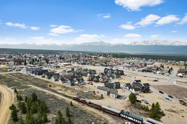 an aerial view of a city