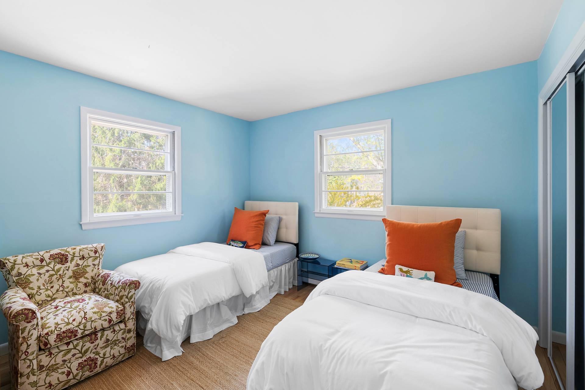 10 Glade Road East Hampton, NY 11937 - Photo 5 of 10 a bedroom with two beds and a window