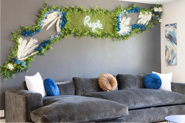 a view of a city and an ocean view