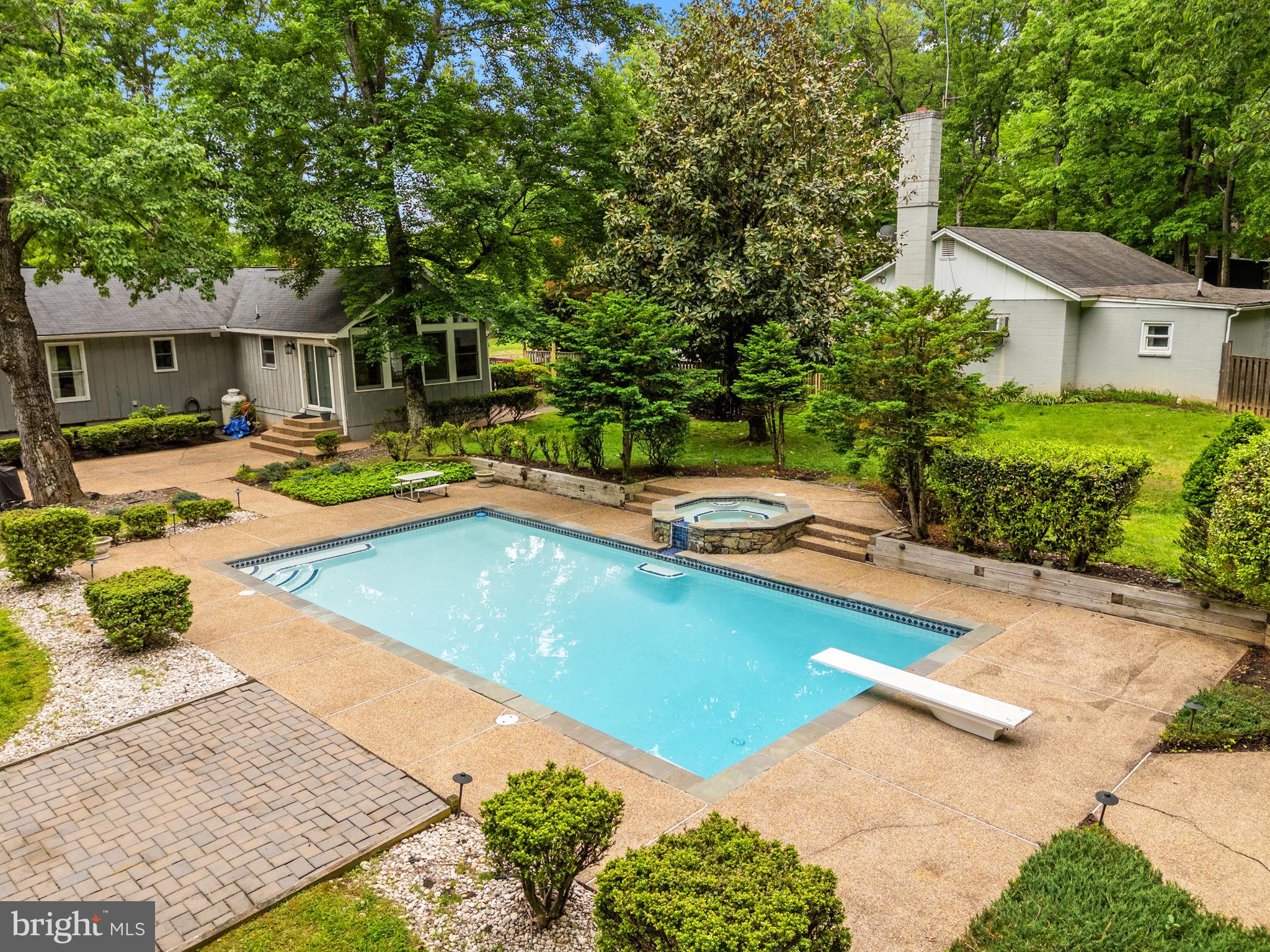 41726 Stumptown Road Leesburg, VA 20176 - Photo 65 of 91 Aerial View of Backyard Oasis