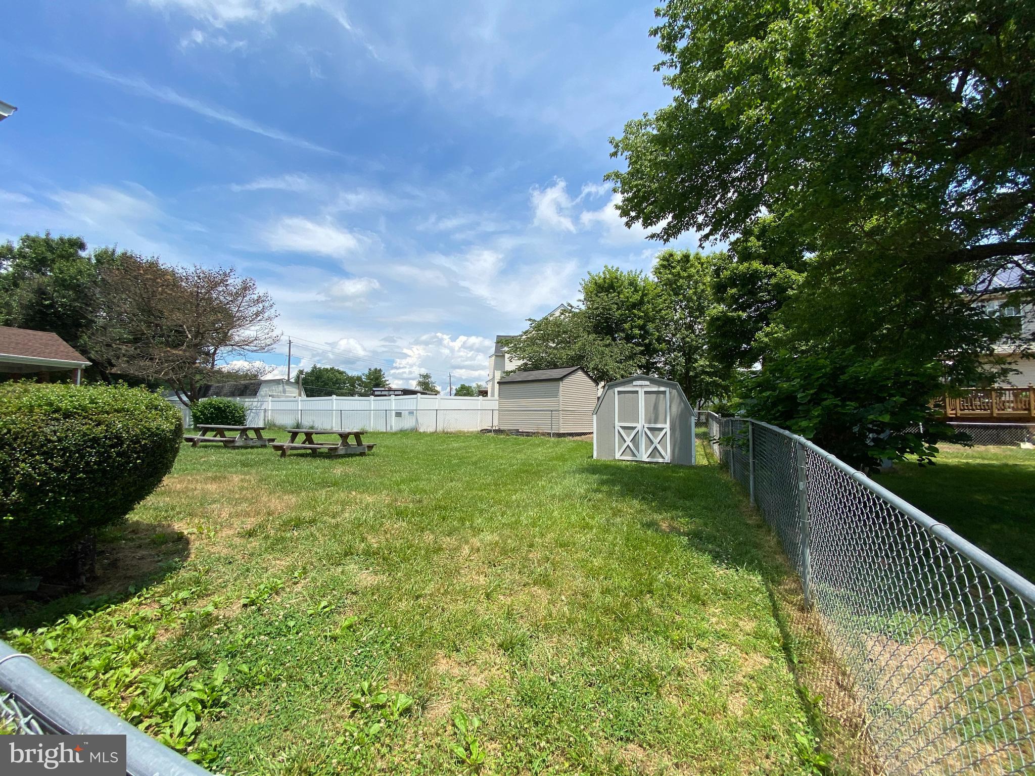 6102 Spell Road Clinton, MD 20735 - Photo 32 of 34 Level Fenced Back Yard for w/ Storage Shed