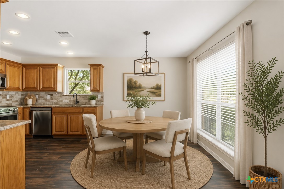 2208 Stonecrest Path New Braunfels, TX 78130 - Photo 8 of 23 Virtually Staged Breakfast Dining Area