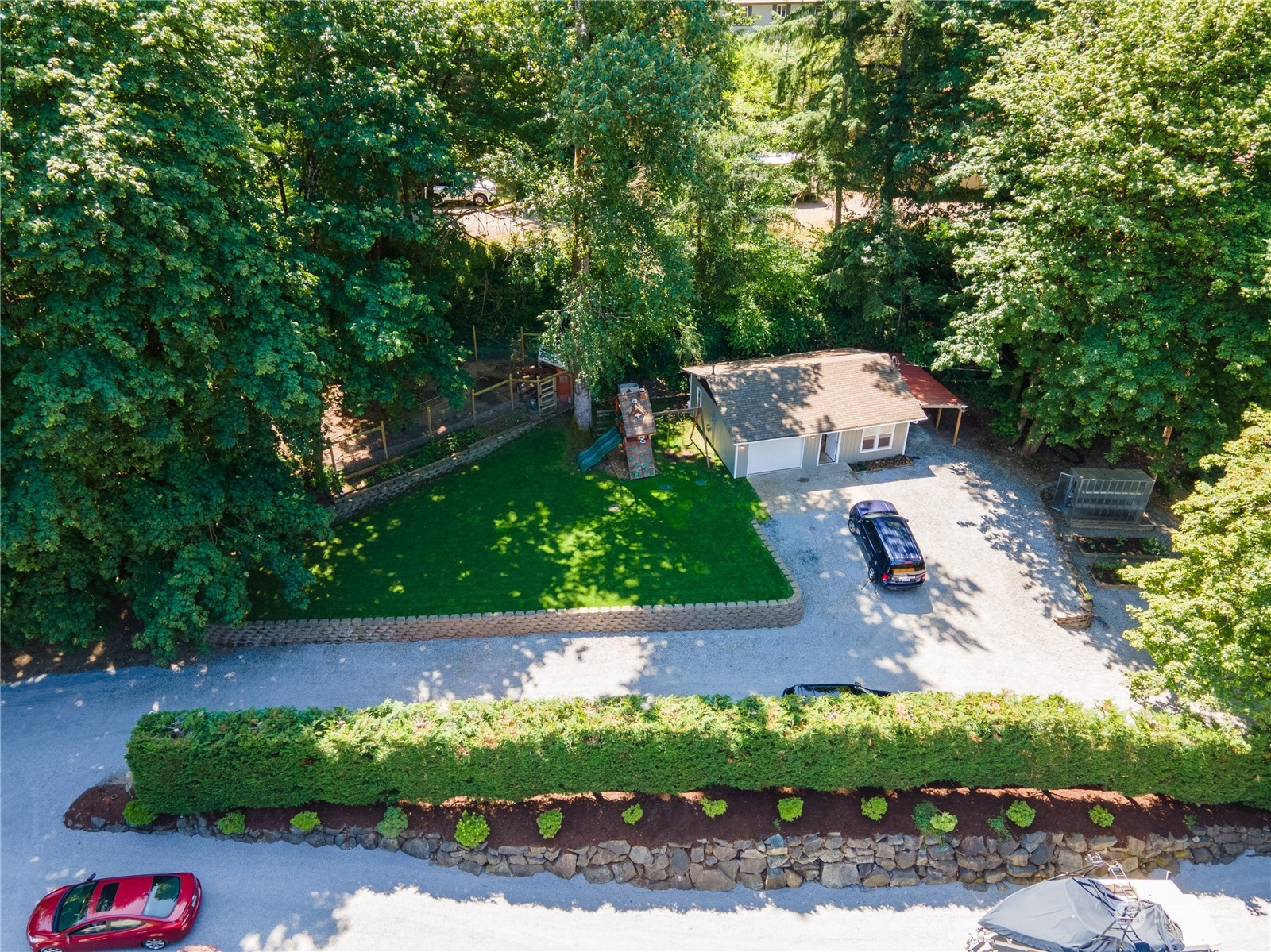 4110 Thornton Road Southeast Olympia, WA 98513 - Photo 40 of 40 an aerial view of a house with a yard