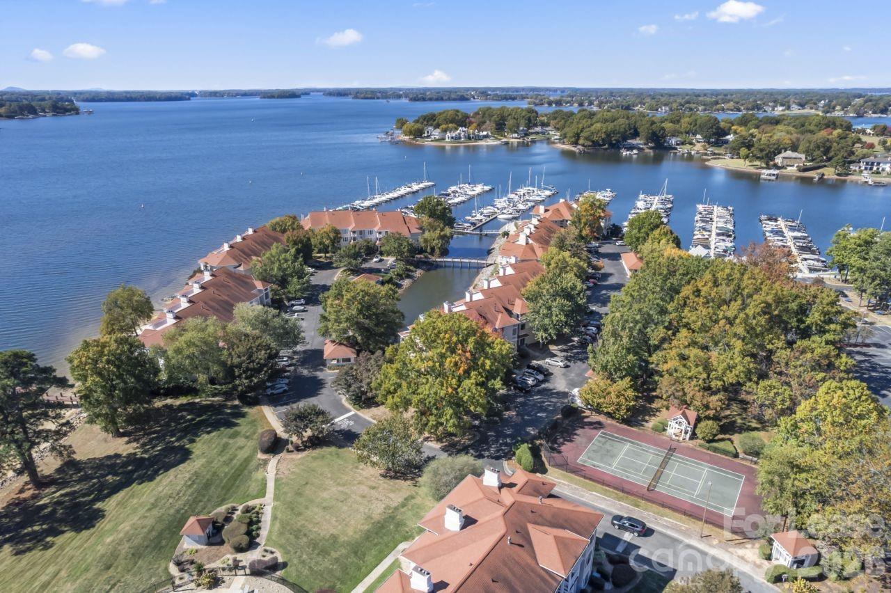18009 Kings Point Drive, Unit M Cornelius, NC 28031 - Photo 34 of 34 an aerial view of a houses with ocean view