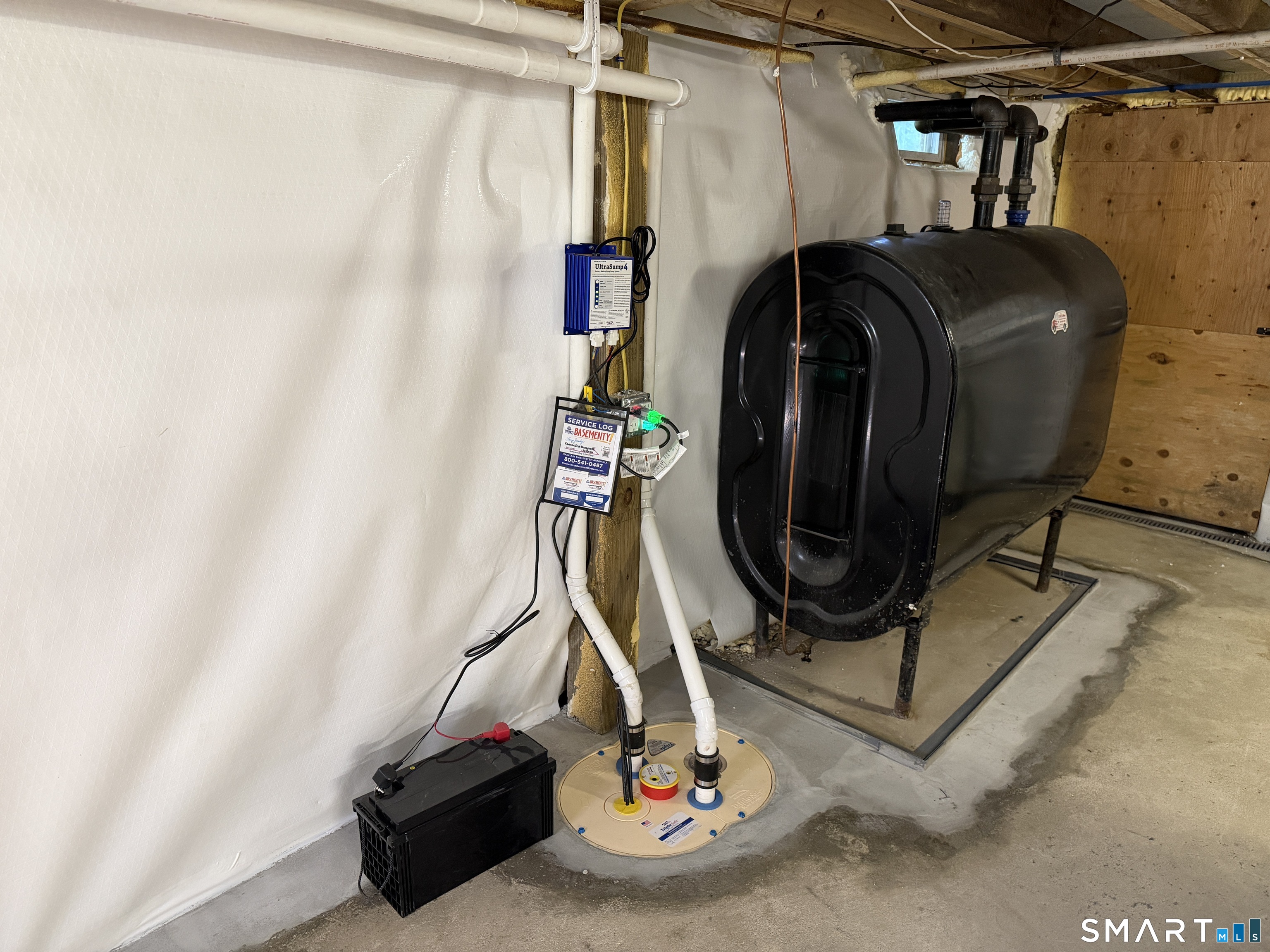 47 South Street Roxbury, CT 06783 - Photo 21 of 34 Newly installed by CT Baasement System with sump pump and dehumidifiers.