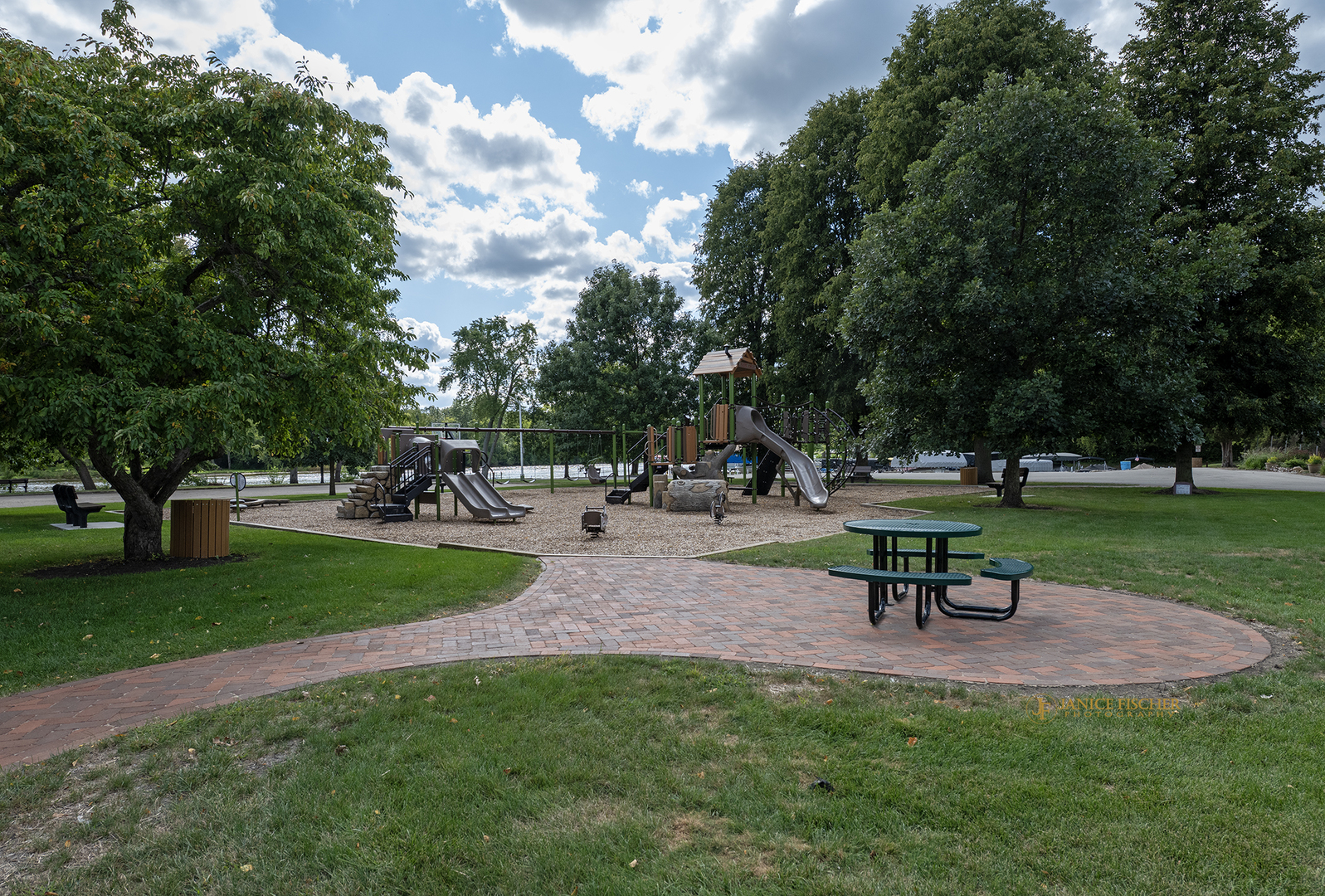 204 Country Commons Road Trout Valley, IL 60013 - Photo 54 of 58 a park with bench and trees