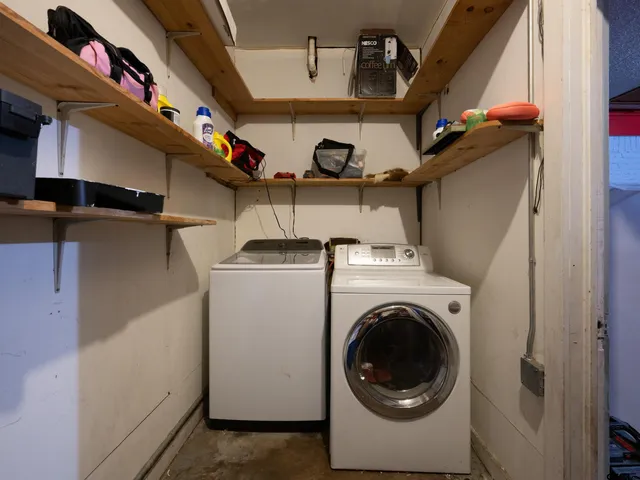 a view of swimming pool with a yard